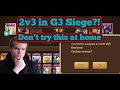 2v3 in G3 Siege?! Not going to do this again! - Summoners War