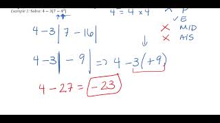 Order of Operations with Absolute Values