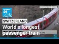 Like clockwork: World's longest passenger train winds through Swiss Alps • FRANCE 24 English