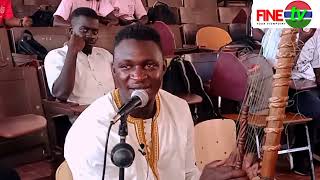 Jali Batch Conteh displays his Kora skills