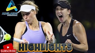 Belinda Bencic vs Liudmila Samsonova Round 2 Highlights | Adelaide 2025