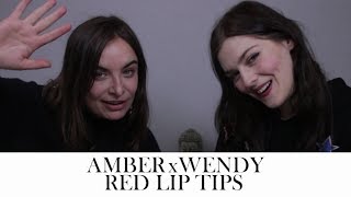 Get the perfect red lip with Amber Anderson // Wendy Rowe