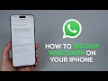 (2024) iPhone WhatsApp Backup - All Issues Fixed!!