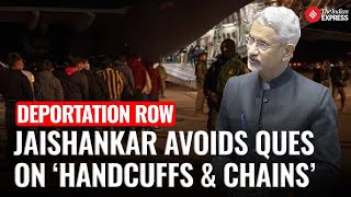 Jaishankar Faces Tough Questions On US Deportations; Skips Deportees Brought In Handcuffs \u0026 Chains