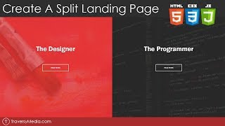 Create a Split Landing Page With HTML, CSS & JS