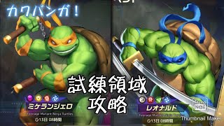 ストD  試練領域　攻略　ミケランジェロ＆レオナルド　カワバンガ！