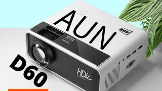 AUN D60 Mini LED Projector | 2800 Lumens, 1280x720P