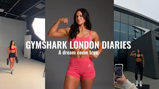 MY DREAM CAME TRUE! I VISITED THE GYMSHARK HQ IN LONDON \u0026 DID MY FIRST EVER SHOOT! 🥹✨🤍