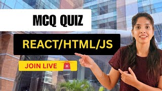 HTML/CSS/React + JavaScript MCQ LIVE | LIVE Quiz + Winner ๐
