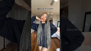 Would you rock Ash Blonde Knotless Braids? Full Video (Dark Hair Friendly) on my Channel!