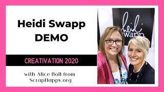 Heidi Swapp Toner Ink with Minc Demo Creativation 2020