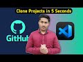 Copy Project From GitHub Repositories to vs code in 5 Second?