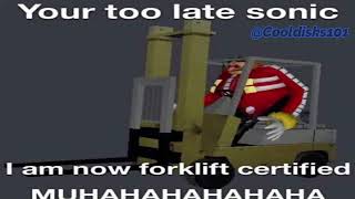 Eggman Becomes Forklift Certified