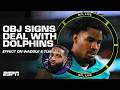 'GREAT for Jaylen Waddle AND Tua Tagovailoa!' - Sam Acho on OBJ signing with Dolphins | NFL Live