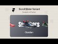 How to Create a Scroll Slider Variant in @Framer