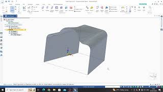 solid edge sheet metal tutorial | solid edge lofted flange