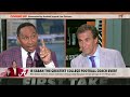 Mad Dog’s Nick Saban take leaves Stephen A. SPEECHLESS 😱😬  First Take