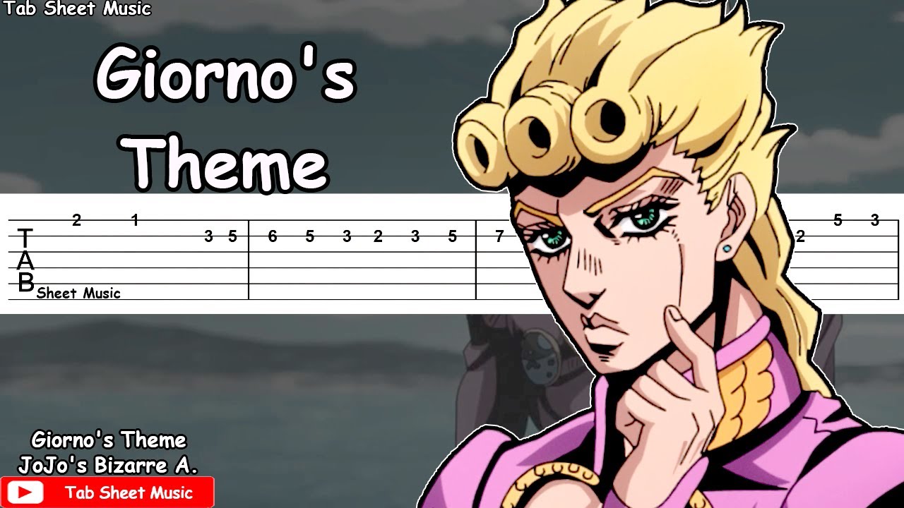 Giorno S Theme Guitar Tutorial Jojo S Bizarre Adventure Golden Wind
