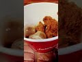 This Jollibee spicy fried chicken joy is everything 🌶️ dipping the chicken in the gravy is heaven 😋