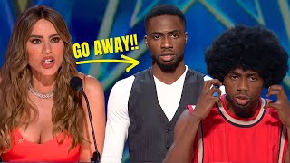 Nigerian Funny Man REFUSES To Leave America's Got Talent!