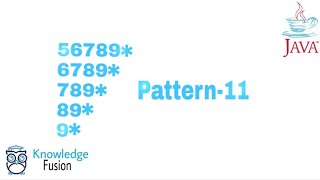 Pattern-11 using JAVA Programming | ICSE
