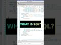 What Is SQL? #shorts