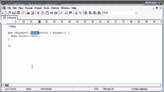 Beginner PHP Tutorial 27 for Loop YouTube