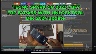 TECNO SPARK GO 2023 HARD RESET \u0026 FRP BYPASS UNLOCKTOOL . Tecno BF7 FRP BYPASS Dec. 2024 update…………..