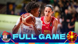 Serbia v North Macedonia | Full Basketball Game | FIBA Women's EuroBasket 2025 Qualifiers