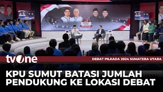 Debat Sumut Sempat Tidak Kondusif, Jubir Paslon 1: Kita Ingin Pilkada Damai | tvOne