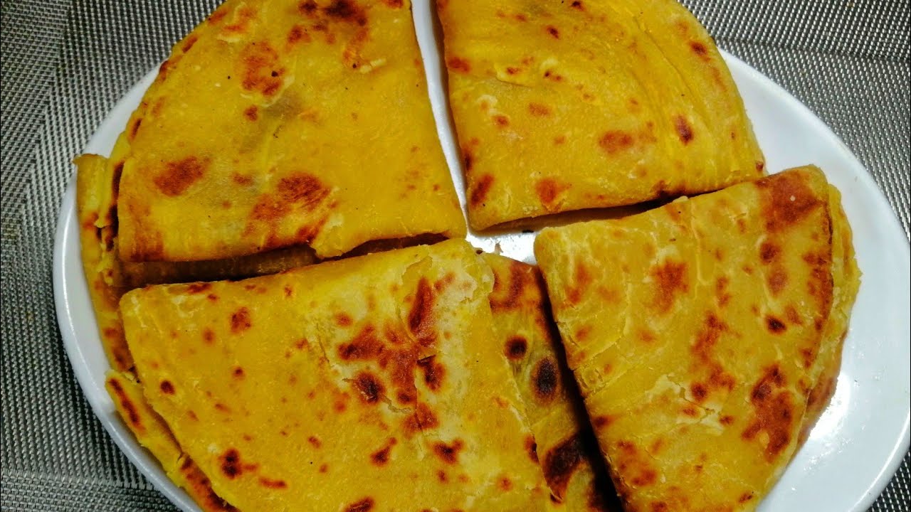 How To Make Soft Layered Pumpkin Chapati Youtube