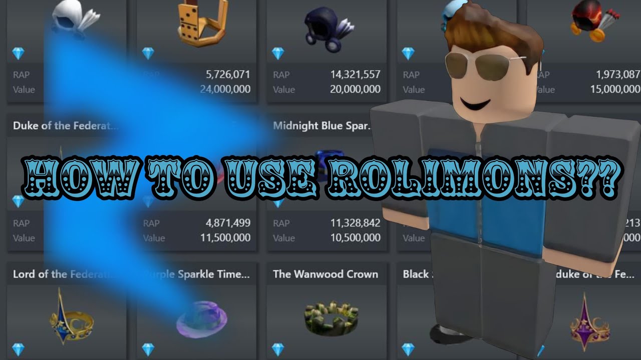 How To Use Rolimon S Roblox Youtube