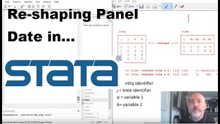 Stata Tutorial: Panel Data Formatting with the "reshape" command