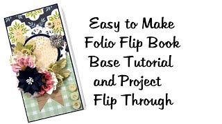 Folio Flip Book Memory Keeping Polly's Paper Studio Tutorial Scrapbook Scrapbooking Mini Album