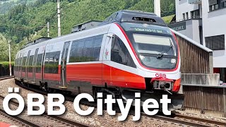 ÖBB regional „Cityjet“ from Salzburg to St. Veit | 🇦🇹 Pfarrweiden, Salzburger Land, Austria