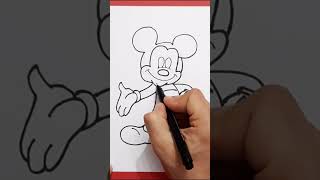 Drawing Mickey Mouse ❤‍🔥 #shorts