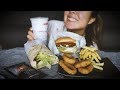 ASMR Vegetarian fast food MUKBANG 🍟🍔 🥤