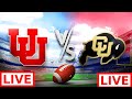 Utah vs Colorado LIVE | NCAAF 2024 | College Football Week 12