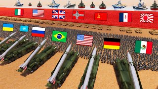 Every Modern Army Beach Defense VS 4,000,000 WW2 ARMIES! - UEBS 2