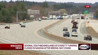 Wrong-way driver involved in crash in Nashua