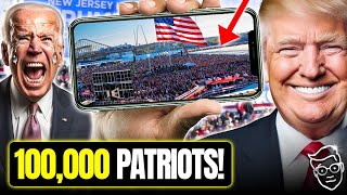 HISTORY! TRUMP Throws LARGEST Political Rally EVER Seen In AMERICA | +100,000 in a BLUE State!? 🚨