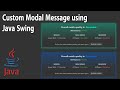 Java Swing - Custom Modal Dialog Message with FlatLaf and Miglayout