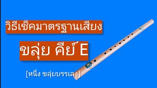 วิธีเช็คมาตรฐานเสียง ขลุ่ยคีย์ E ใช้เทียบกับ Pano Tuner [หนึ่ง ขลุ่ยบรรเลง]