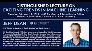 Jeff Dean (Google): Exciting Trends in Machine Learning