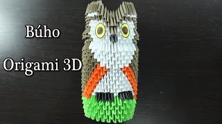 Búho / Owl Origami 3D TUTORIAL