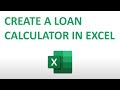 How to Create a Loan Payment Calculator in Excel