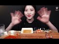 sub pork ribs u0026 beef ribs with spicy cold noodles naengmyeon mukbang asmr