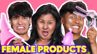 MOM GUESSES FEMALE PRODUCTS!!