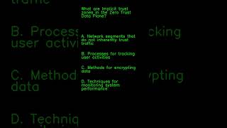 CompTIA Security+ (SY0-701)  1.2.2 What are Implicit trust zones in the Zero Trust Data Plane?