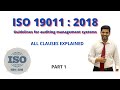 ISO 19011: 2018I Guidelines for auditing management systems part 1